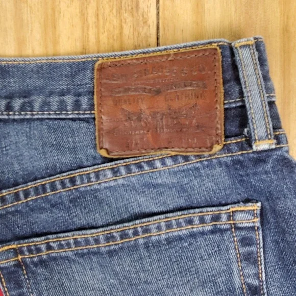 Levis for Brooks Brothers Mens Jeans 35x32 Made in USA Dark Wash Bootcut